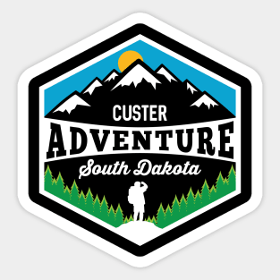 Custer Adventure South Dakota Hiking Wilderness Sticker